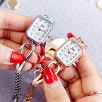 Đồng hồ thời trang học sinh Hàn Quốc mới Đồng hồ đeo tay dây thép nữ Đồng hồ thạch anh thời trang nữ