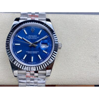 Đồng hồ thời trang nam cổ điển Datejust 36 / 41mm RZ171, hiển thị mặt số màu xanh tự động Charm Dog Dental Ring Đồng hồ cơ tự động dành cho nam