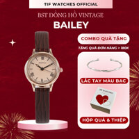 Đồng hồ Thời Trang Nữ BAILEY Tif Watches Chính Hãng Dây Da Cao Cấp Phong Cách Retro