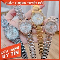 Đồng Hồ Thời Trang Nữ Burberry FullBox, Đồng Hồ Đeo Tay Cao Cấp dây thép không gỉ viền kim loại chống nước hàng đẹp -
