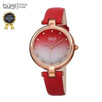 Đồng hồ thời trang nữ Burgi BUR225 Nhiều Màu Mặt Số Ombre Dây Da 34mm