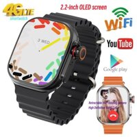 Đồng Hồ Thông Minh 4G LTE Màn Hình HD 190 Kết Nối WIFI Hỗ Trợ Thẻ SIM Dành Cho Nam° Máy Quay Ghi Hình Google Play TIKTOK S9 Uitra
