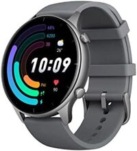 Đồng hồ thông minh Amazfit GTR 2e - Pin 24 ngày, tích hợp Alexa, theo dõi thể dục với GPS & 90 chế độ thể thao, theo dõi nhịp tim oxy trong máu, chống nước 5 ATM, phù hợp cho cả Nam và Nữ sử dụng iPhone và Android, màu xám.