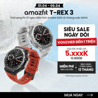 Đồng hồ thông minh Amazfit T-Rex 3 - Phiên bản chính hãng, bảo hành 12 tháng
