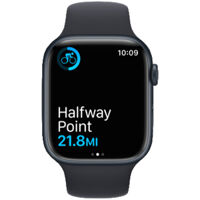 Đồng hồ thông minh Apple Watch Series 7 4G, 41mm - Viền nhôm dây cao su - Chính hãng VN/A ( Xám )