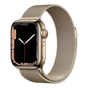 Đồng hồ thông minh Apple Watch Series 7 - 45mm, 4G, Viền thép dây thép
