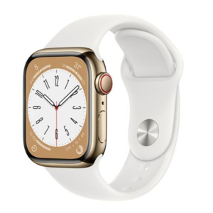 Đồng hồ thông minh Apple Watch Series 8 45mm 4G viền thép dây cao su