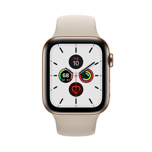 Đồng hồ thông minh Apple Watch Series 5 LTE  - 44mm, viền thép dây cao su