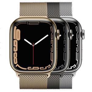 Đồng hồ thông minh Apple Watch Series 7 - 45mm, 4G, Viền thép dây thép