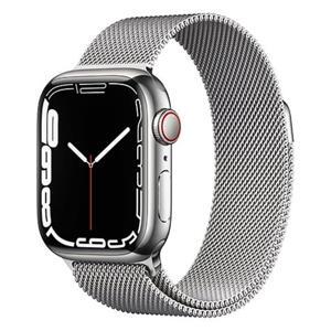 Đồng hồ thông minh Apple Watch Series 7 - 45mm, 4G, Viền thép dây thép