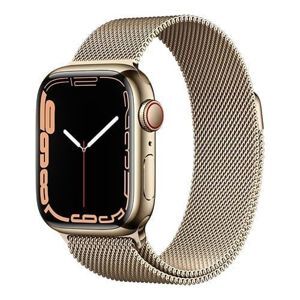 Đồng hồ thông minh Apple Watch Series 7 - 45mm, 4G, Viền thép dây thép