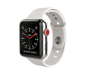 Đồng hồ thông minh Apple Watch Series 3 GPS Cellular 42mm viền nhôm dây cao su