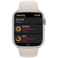 Đồng hồ thông minh Apple Watch Series 7 GPS, 45mm – Viền nhôm dây cao su - Chính hãng VN/A ( Bạc )