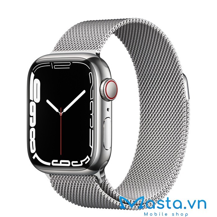 Đồng hồ thông minh Apple Watch Series 7 - 41mm, 4G, viền thép milanese