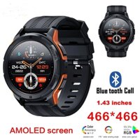 Đồng Hồ Thông Minh C25 Dành Cho Nam Màn Hình AMOLED 1.43 "1ATM Chống Thấm Nước Đo Nhịp Tim Đồng Hồ Thông Minh Thể Thao Răng Xanh Gọi Nữ Thể Dục
