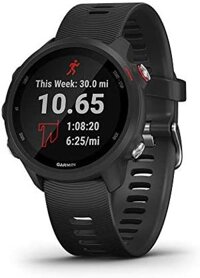 Đồng hồ thông minh chạy bộ GPS Garmin 010-02120-20 Forerunner 245 Music với Âm nhạc và Dynamics nâng cao, màu đen