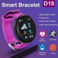 Đồng hồ thông minh D18 Smart Bracelet - Đo huyết áp, Theo dõi giấc ngủ