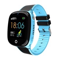 Đồng hồ thông minh định vị trẻ em ANNCOE AW22 chống nước IP67 cảm ứng toàn màn hinh định vị chính xác vị trí hỗ trợ tiếng việt - Xanh