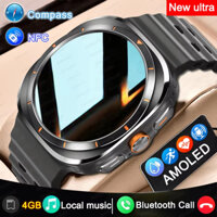 Đồng hồ thông minh DT Ultra Nam Màn hình AMOLED Đồng hồ thông minh 47mm 4GB ROM Cuộc gọi Bluetooth La bàn Series 7 Đồng hồ thể thao NFC cho Samsung Galaxy ios