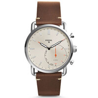 Đồng hồ thông minh Fossil Hybrid FTW1150 - COMMUTER DARK BROWN LEATHER