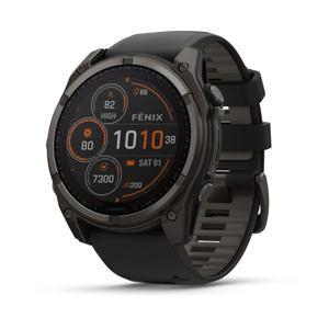 Đồng hồ thông minh Garmin Fenix 8 Sapphire Solar 51mm viền Titanium