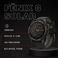 Đồng hồ thông minh Garmin fēnix® 8 – Solar_Mới, hàng chính hãng