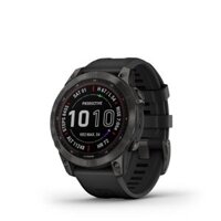 Đồng hồ thông minh Garmin Fenix 7 Sapphire SoLar 47mm - Hàng Chính Hãng - Silicon - Black