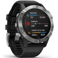 Đồng hồ thông minh Garmin Fenix 6 - Silver with BlackBand