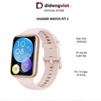 Đồng hồ thông minh Huawei Watch Fit 2 Dây Silicone - Hàng Chính Hãng - Màu Hồng