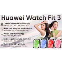 Đồng hồ thông minh Huawei Watch Fit 3, Pin 7 ngày