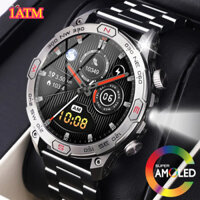 Đồng Hồ Thông Minh Mới 1.43 "Màn Hình AMOLED 1ATM Đồng Hồ Thể Thao Chống Thấm Nước Cho Nam Có La Bàn Độ Cao Barometer Có Đèn KC86