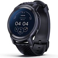 Đồng hồ thông minh Motorola Moto Watch 100: GPS, Pin lâu, Chức năng sức khỏe, Chống nước, Tương thích Android/iPhone (Màu Đen, 42mm)