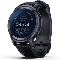 Đồng hồ thông minh Motorola Moto Watch 100 giành cho nam và nữ: GPS, Pin 14 ngày, Nhịp tim 24/7, SpO2, Chống nước 5 ATM, AOD, Tương thích với Android và iPhone, Màu đen, Kích thước 42mm