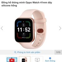 Đồng hồ thông minh OPPO WATCH 41MM silicon màu hồng