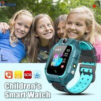 Đồng Hồ Thông Minh Q19 Chống Thấm Nước LBS Màn Hình Cảm Ứng SOS Hỗ Trợ SIM 2G Cho Trẻ Em