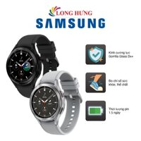 Đồng hồ thông minh Samsung Galaxy Watch4 Classic viền thép dây da - Hàng Chính Hãng