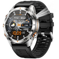 Đồng hồ thông minh thể thao ngoài trời mới 3ATM Cuộc gọi Bluetooth chống nước Full Metal Body Đèn pin Đồng hồ thông minh