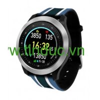 Đồng hồ thông minh theo dõi sức khỏe, đo nhịp tim cao cấp Q-Watch Q-90 (made in Taiwan) - Dây Xanh Trắng