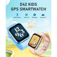 Đồng Hồ Thông Minh Trẻ Em D42, Định Vị GPS, Gọi Video,Có Rung, Gửi Tin Nhắn SMS Chống Nước IP67. Độ Bền Cao.✔️ NHỮNG ĐẶC