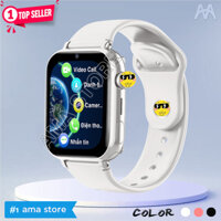 Đồng hồ Thông minh Trẻ em Tiểu học THCS THPT Smart Watch AMA HW13 mini Định vị Wifi lắp Sim 4G độc lập Chống nước Kích thước nhỏ gọn Hàng nhập khẩu - Trắng White