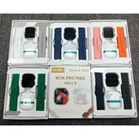 Đồng hồ thông minh W26 PRO MAX Cuộc gọi Bluetooth Nhịp tim Bộ tai nghe thể thao mặt số tùy chỉnh