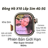 Đồng Hồ Thông Minh XX10 Ultra Nanosim Hỗ Trợ Lăp Sim Nghe Gọi Theo Dõi Sức Khoẻ Trình Duyệt Web