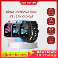 Đồng Hồ Thông Minh Y31 / Y92 Bản 2023 Lắp Sim Nghe Gọi - Định Vị Cảnh Báo Nguy Hiểm Cho Bé Chống Nước PX7 Có Tiếng Việt