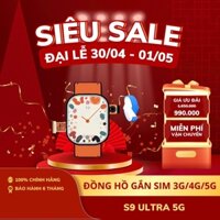 Đồng hồ thông minh YBL S9 Ultra 5G, Kết nối Wifi, lắp sim tải ứng dụng, nghe gọi, tin nhắn, lướt web