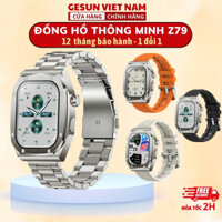 Đồng hồ thông minh Z79 chống nước ip68 kết nối bluetooth, đồng hồ nam màn hình cảm ứng phong cách thể thao la bàn NFC