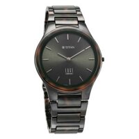 Đồng hồ Titan Ceramic Camo Quartz Analog mặt số xanh lá cây dây đeo bằng gốm dành cho nam