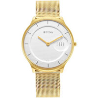 ĐỒNG HỒ TITAN – EDGE BASELINE – QUARTZ – SIÊU MỎNG – DÂY LƯỚI – 1843YM01