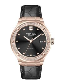 ĐỒNG HỒ TOPHILL TA053G.MB3152 Nam Máy automatic Dây da Kính sapphire 5ATM