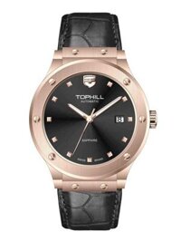 ĐỒNG HỒ TOPHILL TA053G.SB3152 Nam Máy automatic Dây da Kính sapphire 5ATM