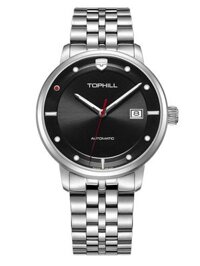 ĐỒNG HỒ TOPHILL TW073G.S1188 Nam dây Thép 316L máy Automatic kính Sapphire Size 41mm 5ATM